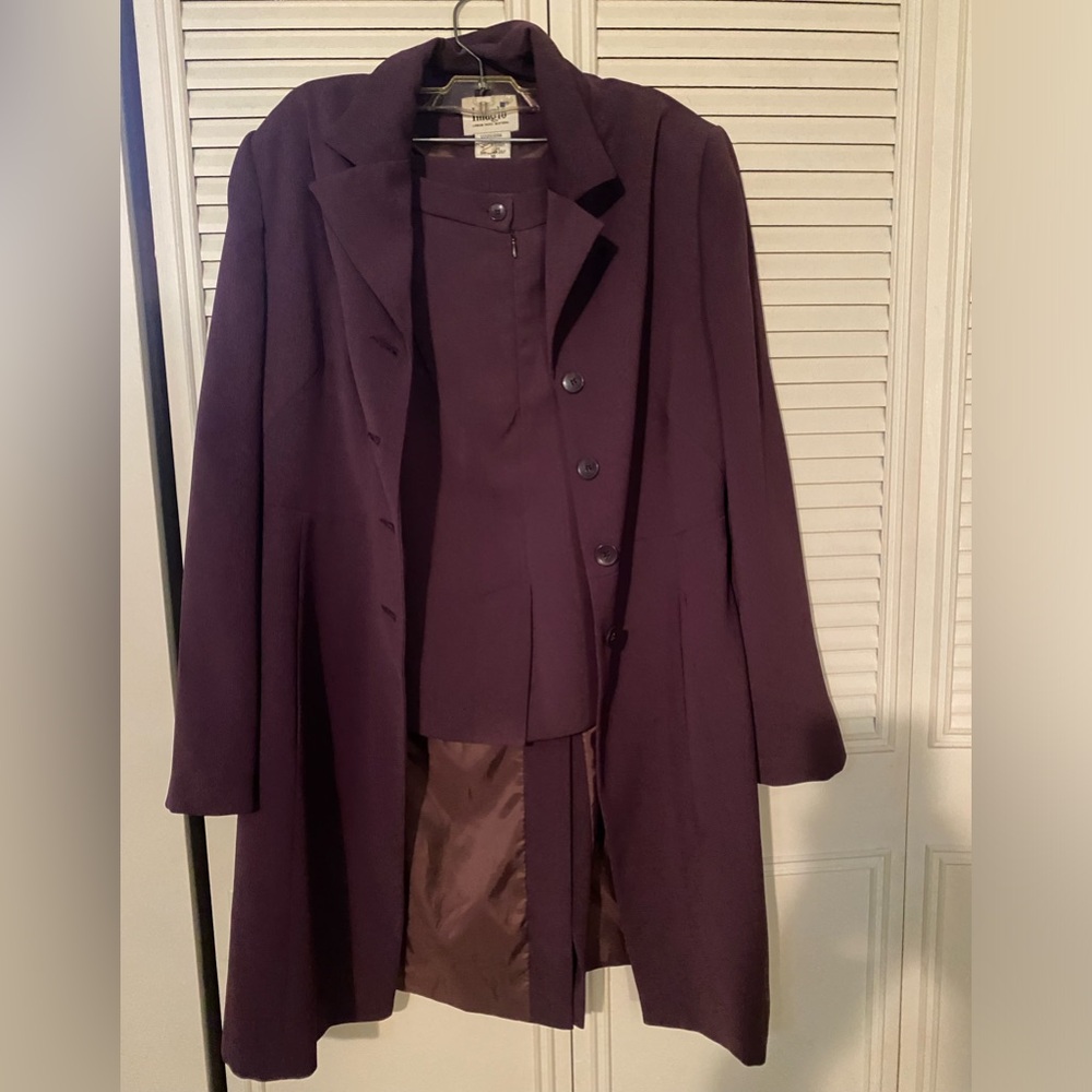Imagio purple skirt suit/set